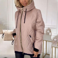 Adalene | Women's Diamond Quilted Hooded Puffer Jacket