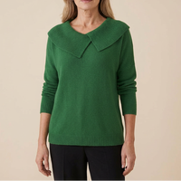 Adalyn | Women's Asymmetric Collar Knit Sweater
