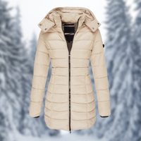 Adeline | Women's Hooded Quilted Long Puffer Coat