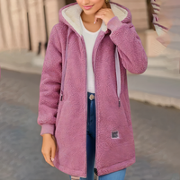 Amara | Women's Hooded Sherpa Longline Jacket