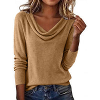 Anneliese | Women's Draped Cowl Neck Sweater