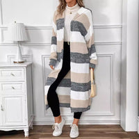 Camille | Women's Hooded Striped Longline Cardigan