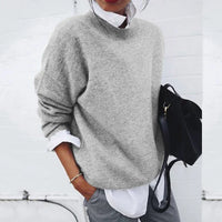 Elena | Women's Oversized Mock Neck Sweater