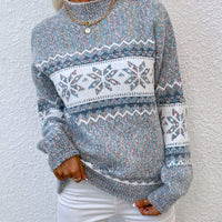 Everly | Women's Fair Isle Mock Neck Sweater