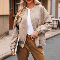 Fiona | Women's Textured Floral Zip-Up Bomber Jacket
