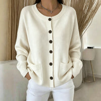 Genevieve | Women's Button Front Raglan Sleeve Cardigan