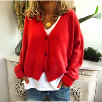 Harriet | Women's Relaxed V-Neck Button Front Cardigan