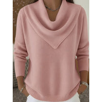 Isolde | Women's Cowl Neck Ribbed Cuff Sweater