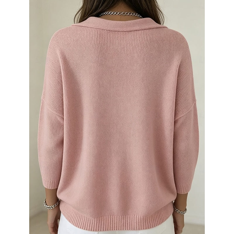 Isolde cowl neck sweater, draped neckline detail close-up
