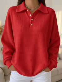 Margaux | Women's Collared Button Placket Sweater