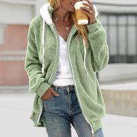 Margaux | Women's Hooded Zip-Up Teddy Coat