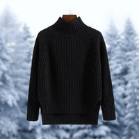 Margaux | Women's Ribbed Mock Neck Raglan Sleeve Sweater