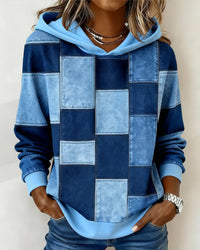 Marlowe | Women's Patchwork Print Hoodie