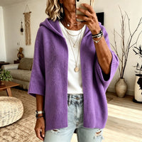 Odalys | Women's Hooded Open Front Long Cardigan