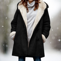 Rosemarie | Women's Hooded Faux Shearling Winter Coat