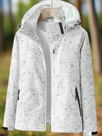 Thea | Women's Hooded Zip Pocket Rain Jacket