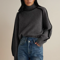 Thessaly | Women's Oversized Turtleneck Sweater