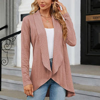 Wilhelmina | Women's Draped Open-Front Cardigan