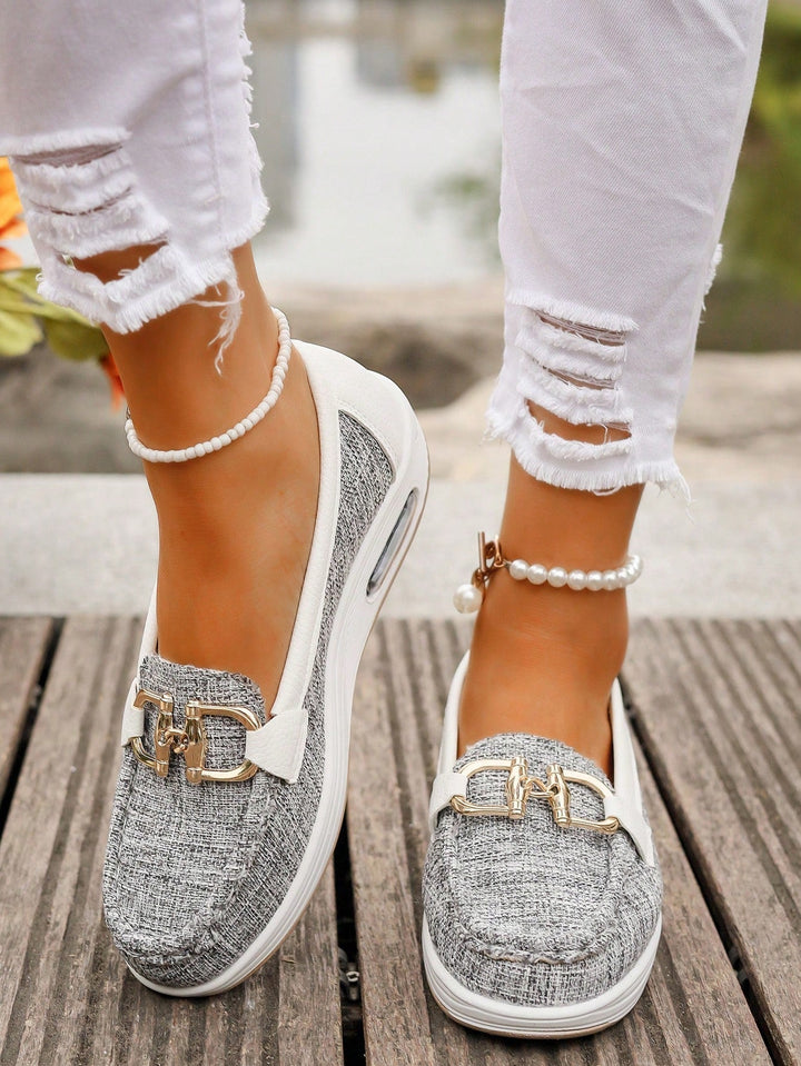 Odette loafers with ankle bracelet, lifestyle detail shot