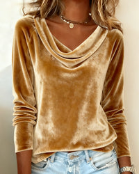 Women's Cowl Neck Long Sleeve Sweater | Francesca