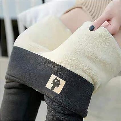 Esmeralda fleece lined leggings, close-up of soft brushed interior lining