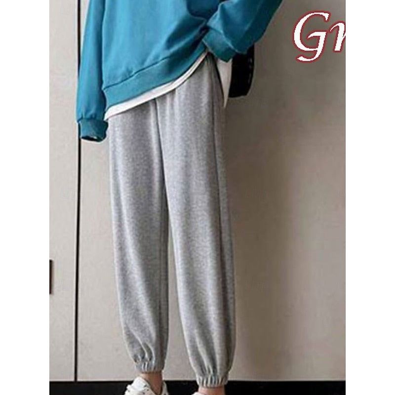 Marisol relaxed fit sweatpants in gray, back view