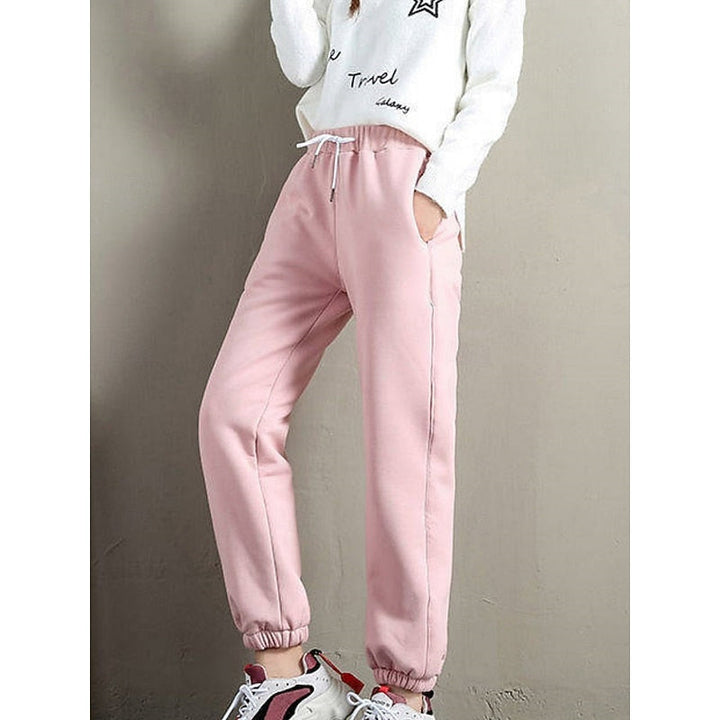 Marisol sweatpants ankle cuff detail close-up in black