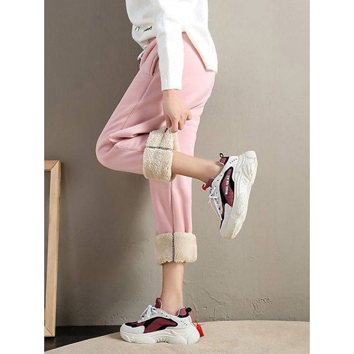 Marisol sweatpants ankle cuff detail close-up in black