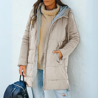 Women's Hooded Long Sleeve Winter Coat | Season