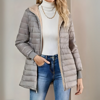 Women's Hooded Longline Quilted Puffer Coat | Genevieve