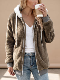 Women's Hooded Longline Sherpa Jacket | Rosamund