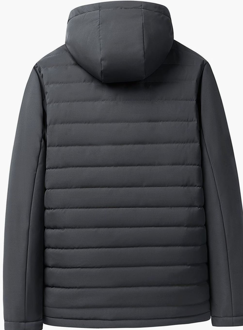 Close-up of Perpetua jacket hood, snap closures and fleece lining