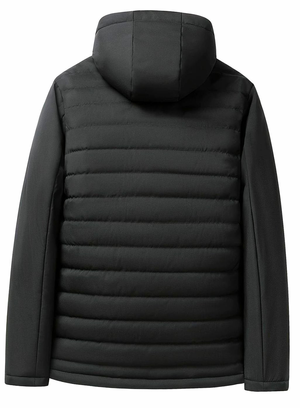 Close-up of Perpetua jacket hood, snap closures and fleece lining