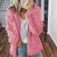 Women's Hooded Short Fleece Jacket | Delphine