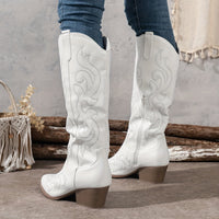 Women's Knee-High Block Heel Cowboy Boots | Marcelline