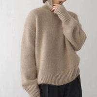 Women's Loose Fit Turtleneck Sweater | Thessaly