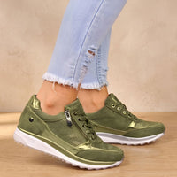 Women's Orthopedic Lace-Up Side-Zip Sneakers | Guadalupe