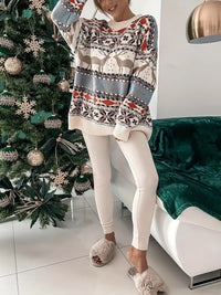 Women's Oversized Christmas Crew Neck Sweater | Vivienne