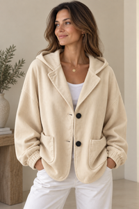 Women's Oversized Hooded Corduroy Jacket | Marguerite
