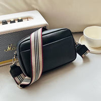 Women's Striped Strap Leather Crossbody Bag | Vivienne