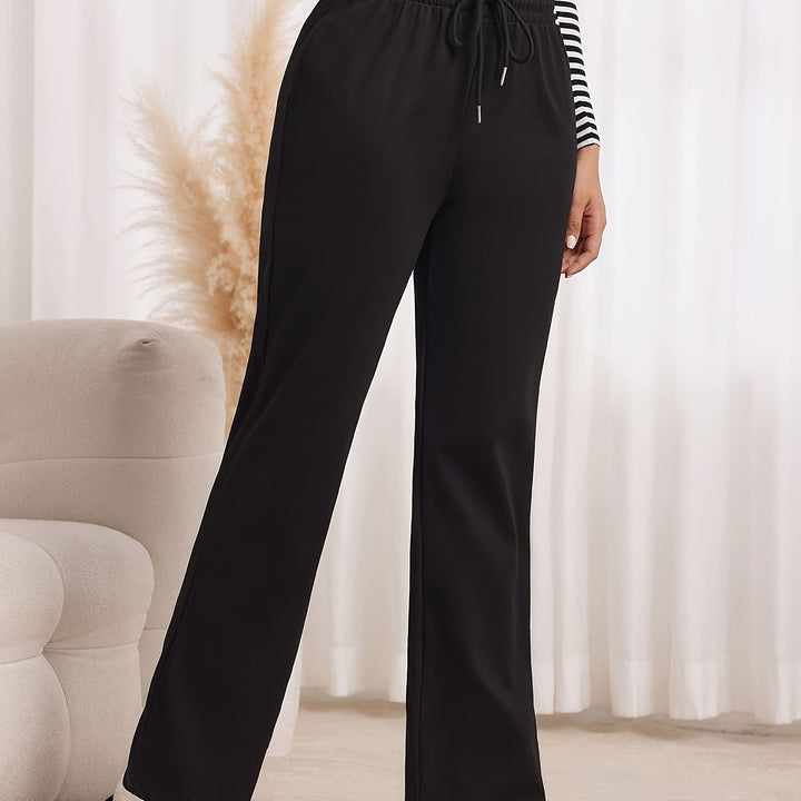 Season wide leg sweatpants, full outfit front view