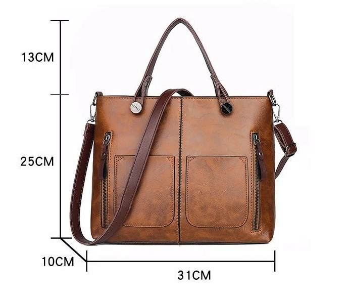 Marguerite tote bag interior showing spacious main compartment