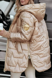 Wren | Women's Hooded Belted Longline Puffer Jacket